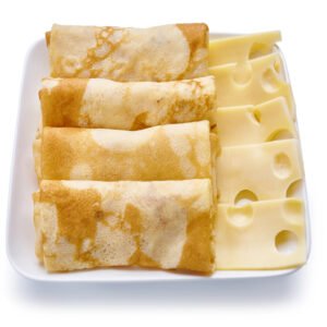 Blinchik with mozzarella filling