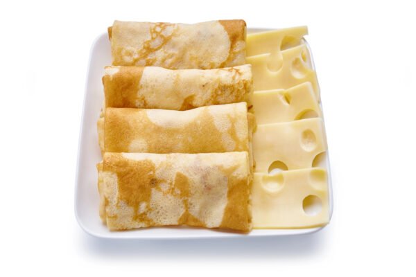 Blinchik with mozzarella filling